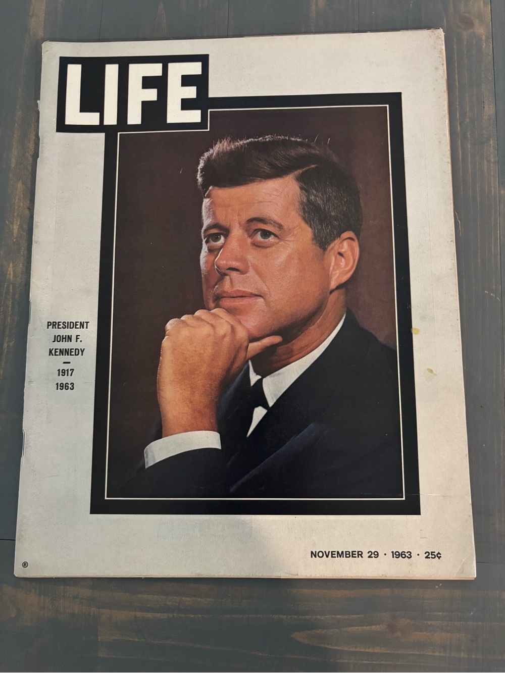 LIFE Magazine  Featuring President John F. Kennedy in Navy & White